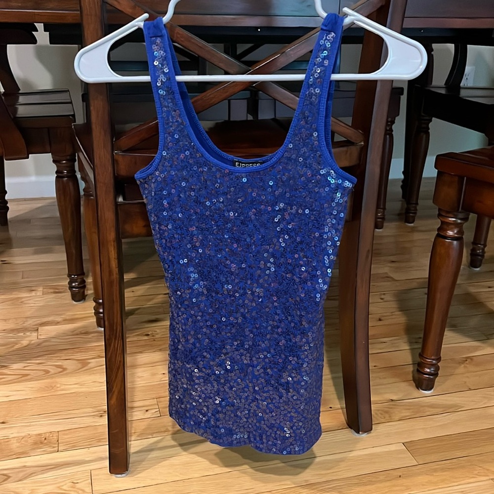 express sparkly tank top